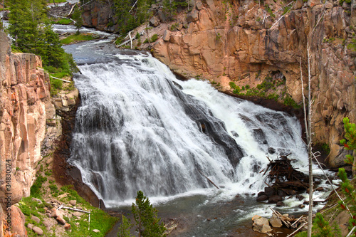 Gibbon Falls in Yellowstone photo