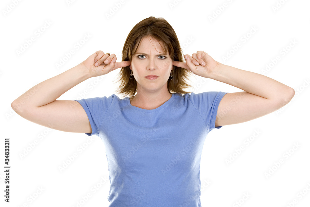 casual woman in blue casual woman in blue
