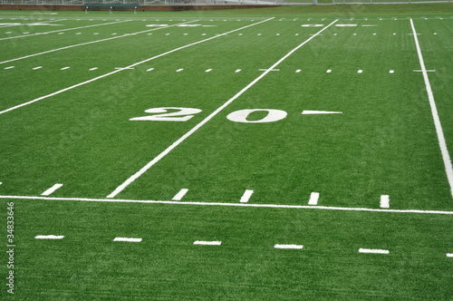 Twenty Yard Line on American Football Field © Mark Herreid