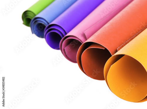 Circular Shapes of Colorful paper