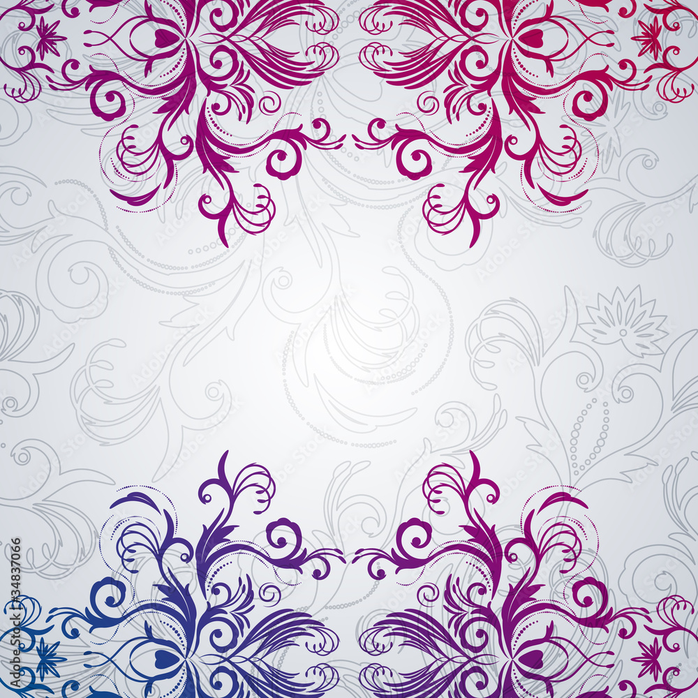 Abstract floral background with east flowers. Abstract floral background with east flowers.