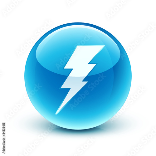 icône éclair électricité / electricity icon