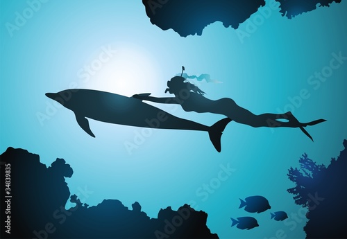 The girl-diver