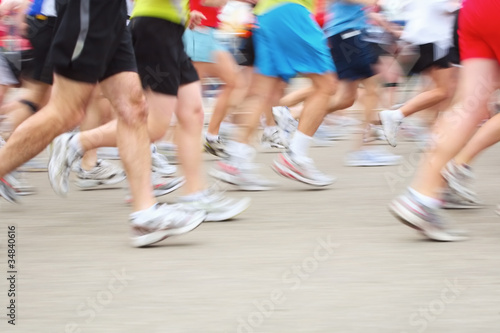 Marathon (in camera motion blur) © soupstock