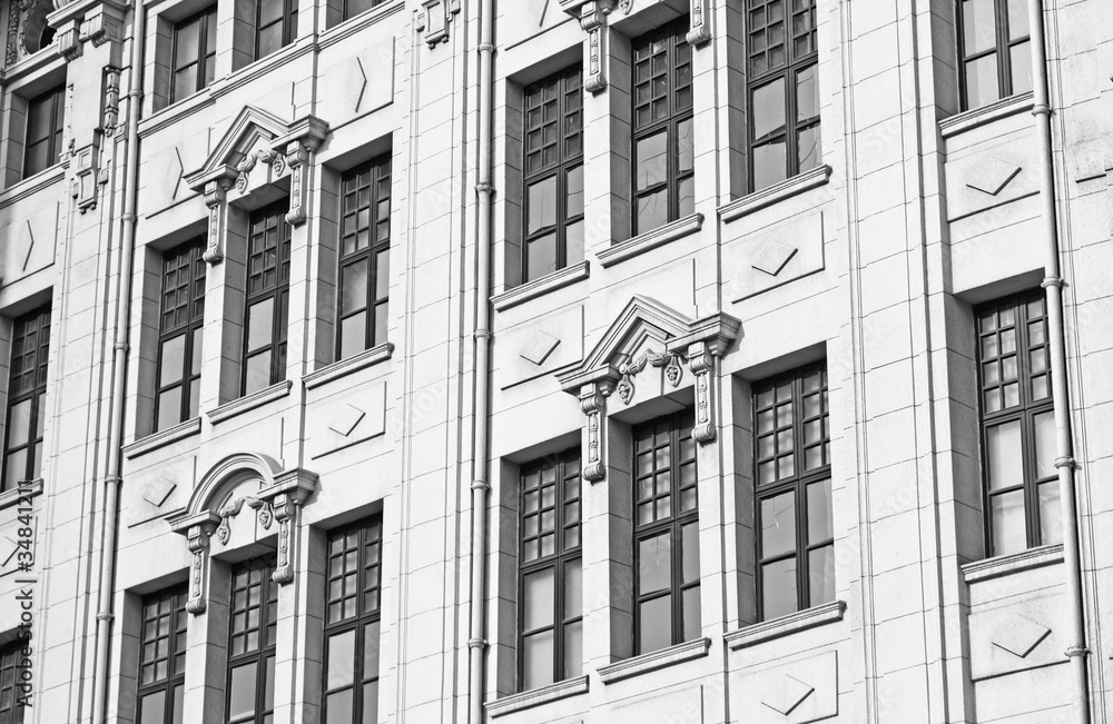 classic  building windows