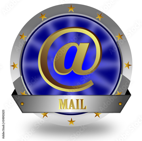 Mail gold & silver icon