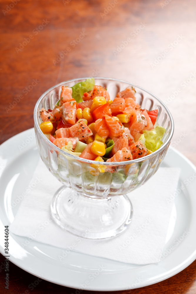 salad with smoked salmon salad with smoked salmon