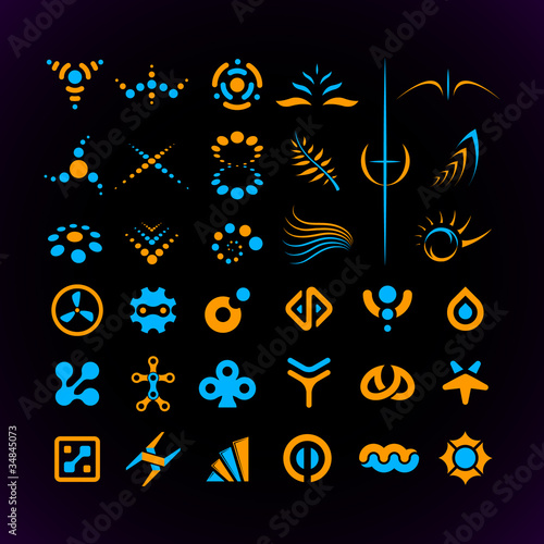 Vector Abstract Symbol Set