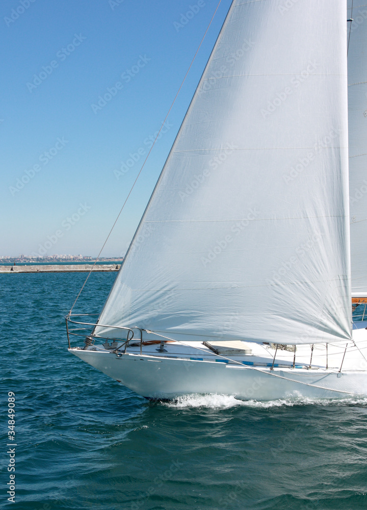 Obraz premium detail of sailing ship