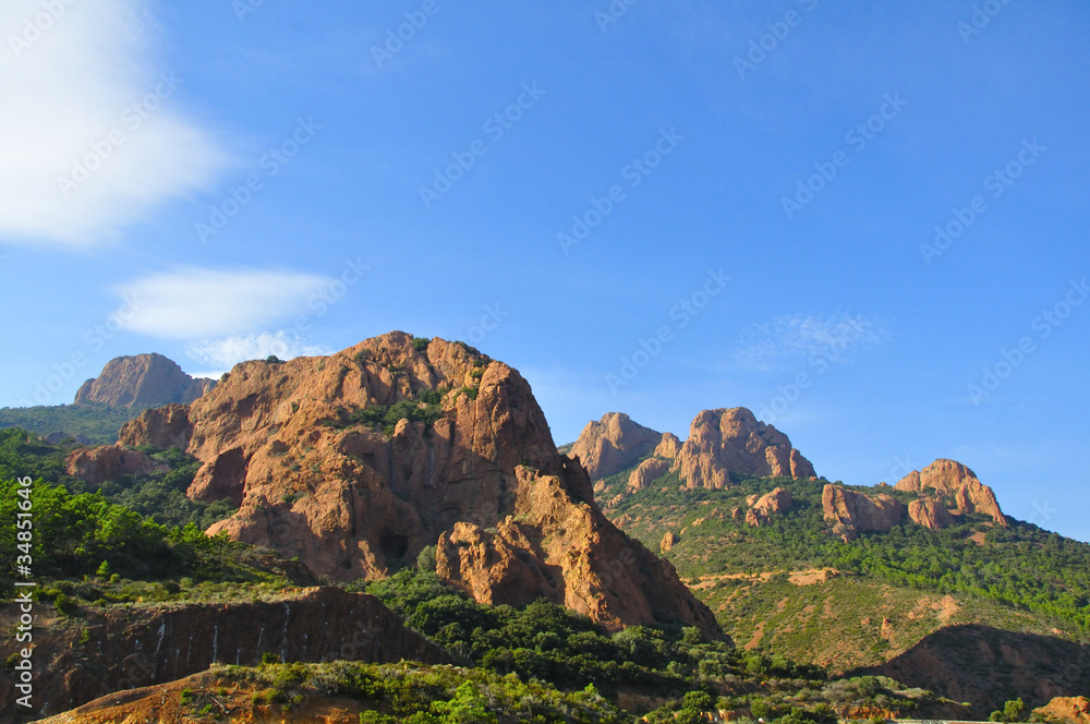 Naklejka premium Massif de l'Esterel