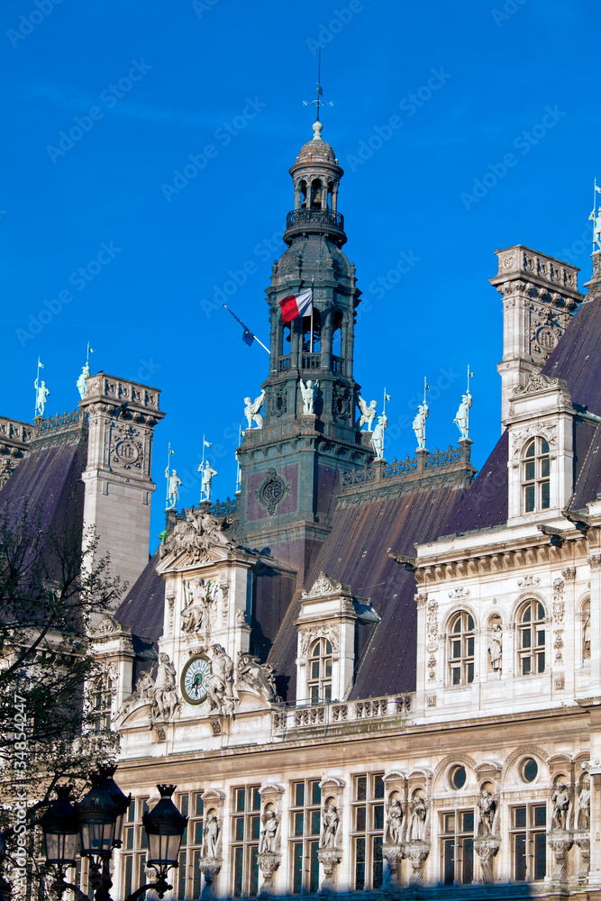 Office of Mayor of Paris - Hotel de Ville, France