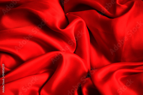 Smooth elegant red silk