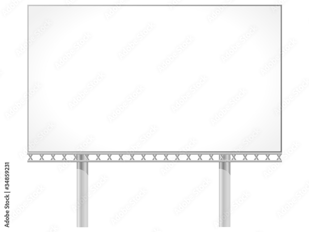 Fototapeta premium Vector illustration of a billboard