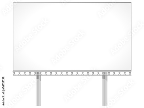 Vector illustration of a billboard