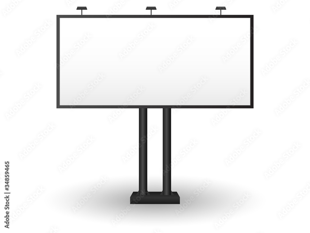 Outdoor billboard. Vector. Outdoor billboard. Vector.