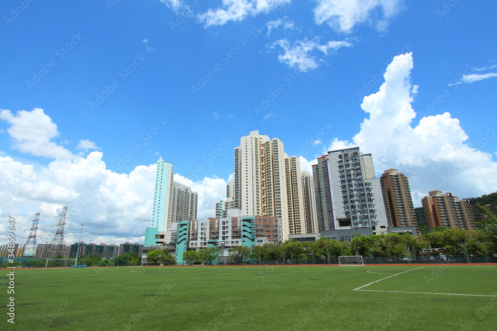 Obraz premium Tuen Mun downtown in Hong Kong