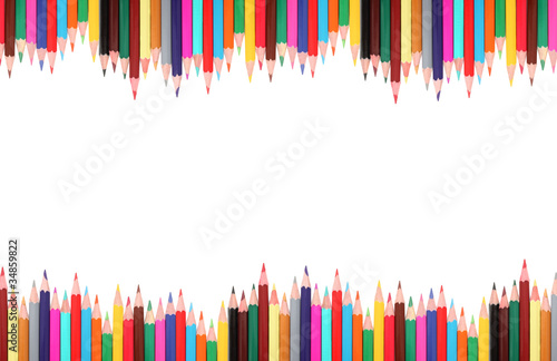 Colored pencils frame