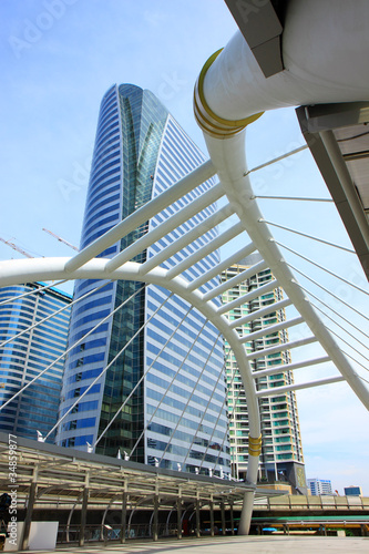 business area , buildings in the city of bangkok