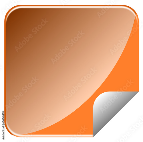 Orange button blank