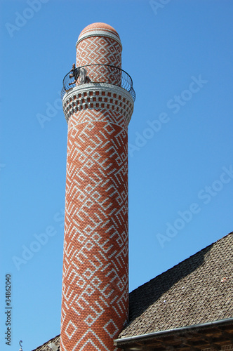 Obraz na płótnie Bricks minaret w salonie