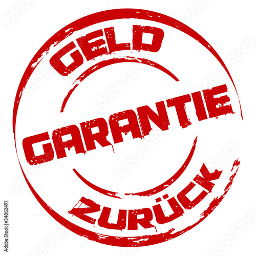 Stempel: Geld zurück Garantie
