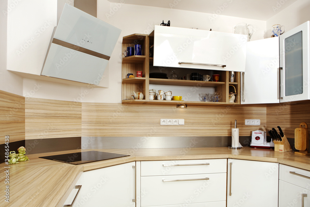 White kitchen in house White kitchen in house