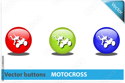Botón motocross colores RGB