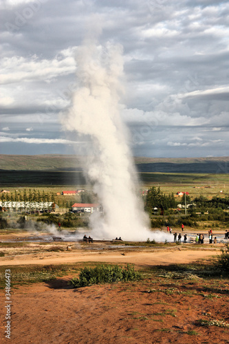 Iceland - famous Strokkur geyser