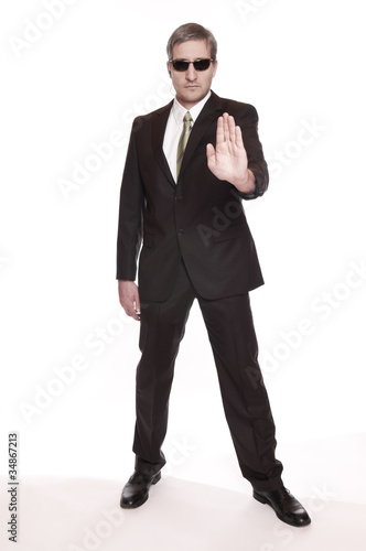 Fotografía Türsteher - Bodyguard - Security - Bouncer - Personenschutz