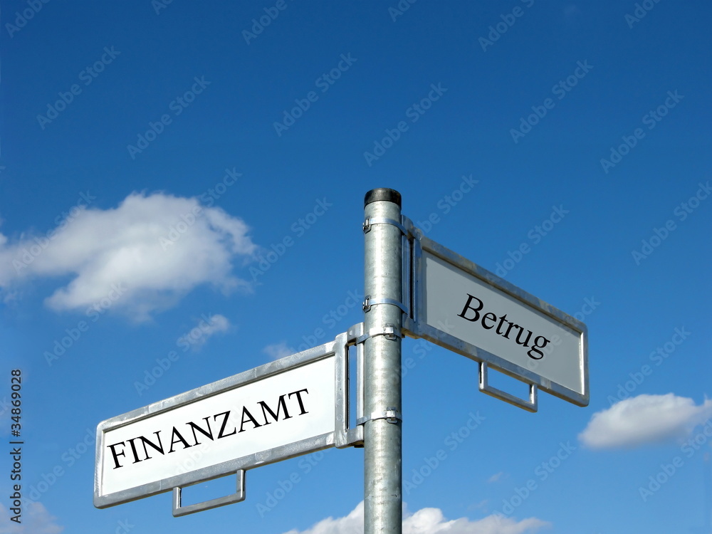 Fototapeta premium Finanzamt - Betrug