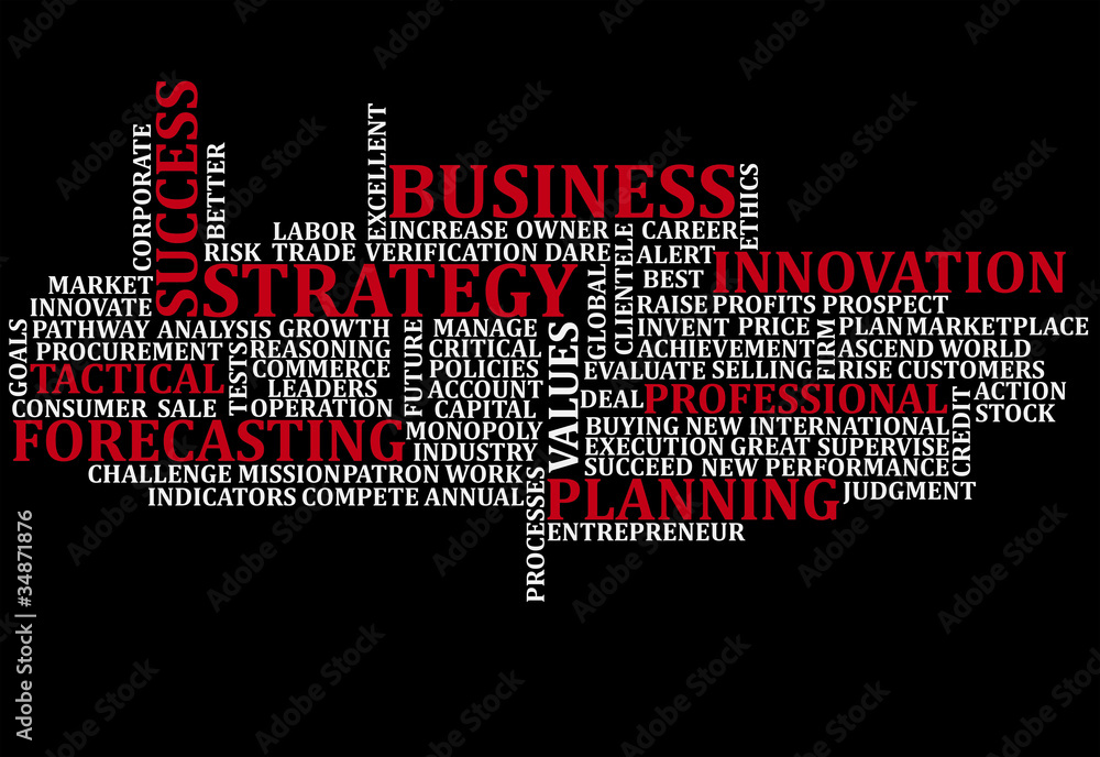 Business Words Collage