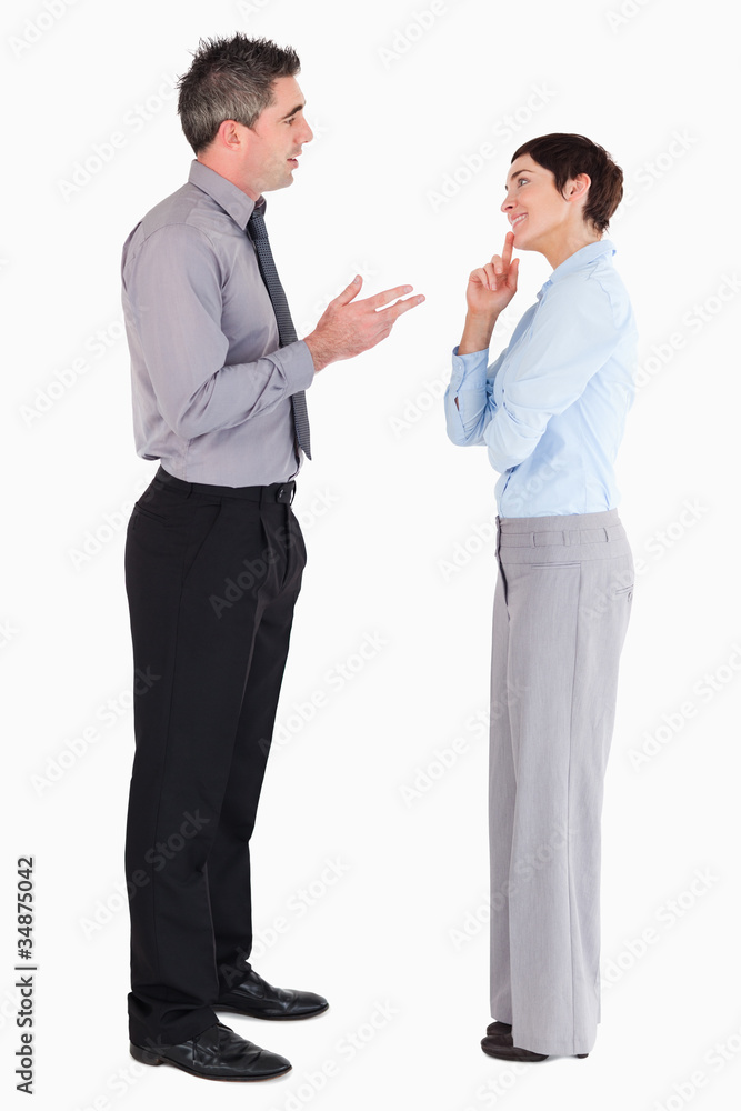 Managers talking to each other Managers talking to each other