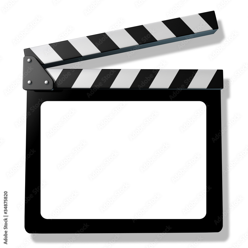 Blank Film slate or clapboard