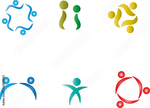 Human, icons, logos