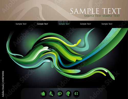 plantilla de multimedia en vector