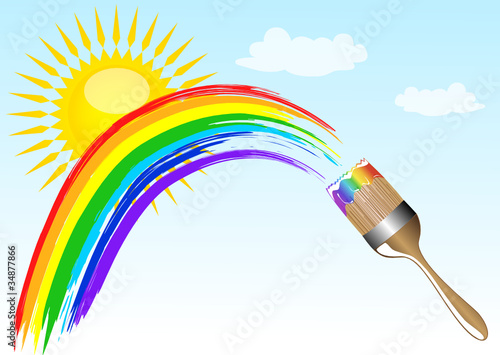 regenbogen im himmel
