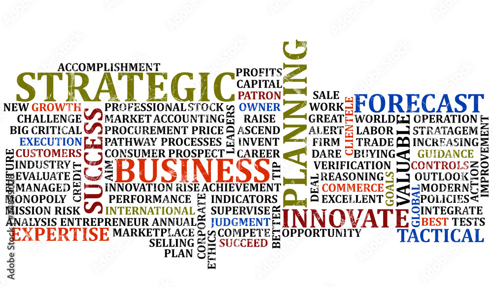 Obraz premium Business Words Collage