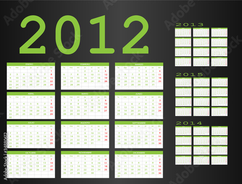 Calendario 2012-2013-2014-2015