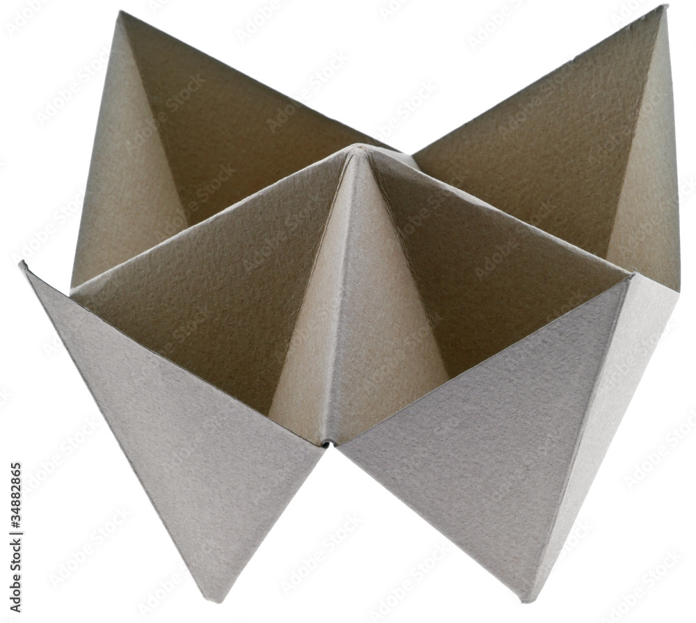 salière origami pliage papier Stock Photo | Adobe Stock