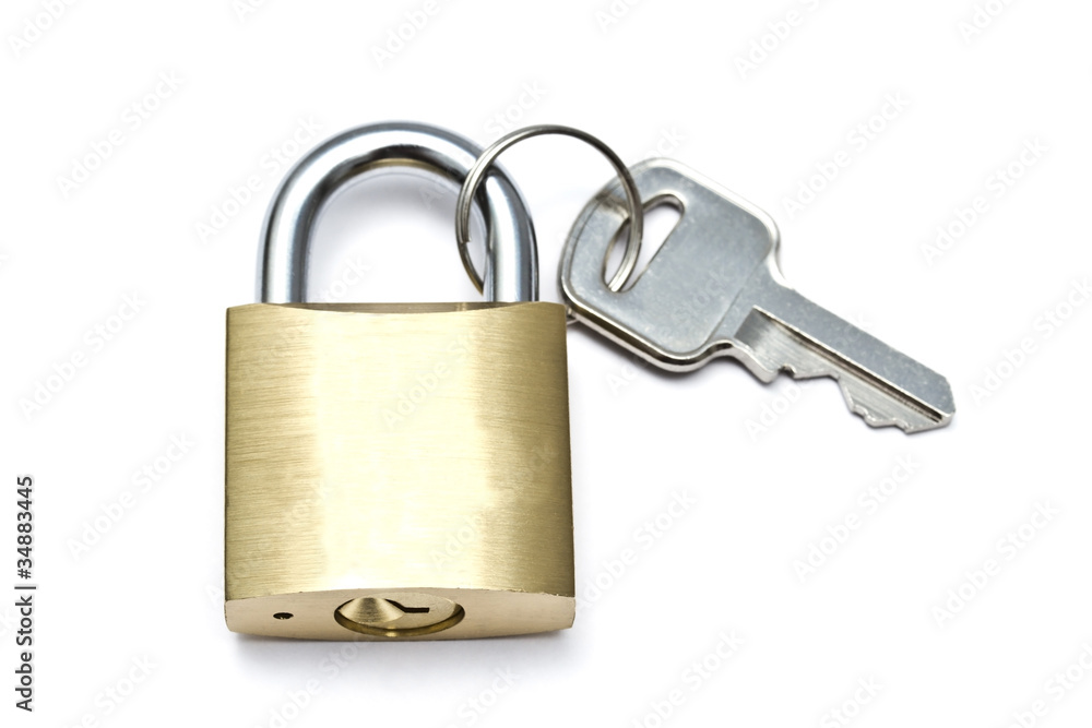 Padlock and key Padlock and key