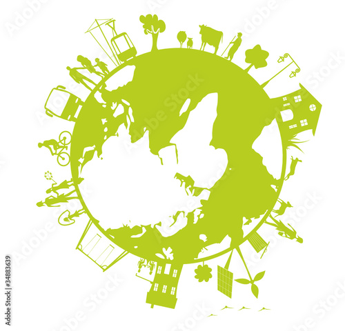 vie sur une planète écologique