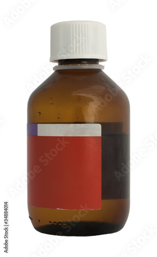Medical bottle of medicine