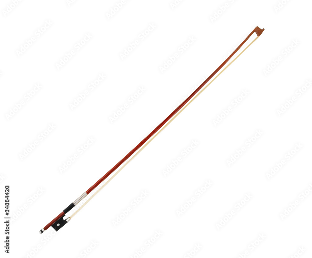 Violin bow isolated on white background Violin bow isolated on white background