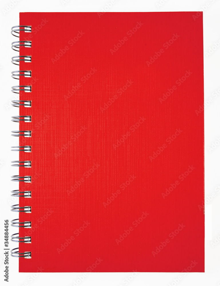 Naklejka premium red notebook