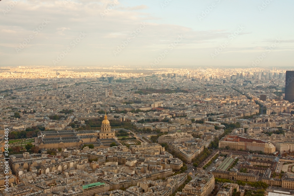 Paris from the Eiffel Tower.