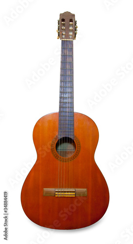 Guitar classic on white background