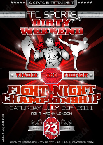 Freefight Plakat Flyer