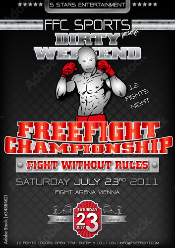 Freefight Plakat Flyer