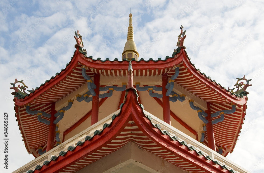 Chinese Temple Pagoda, Kek Lok Si Temple,Penang, Malaysia
