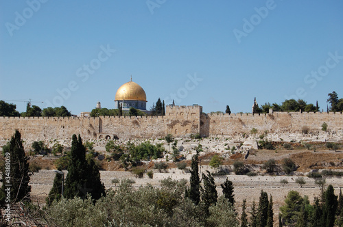 Obraz na płótnie Gold Jerusalem w salonie